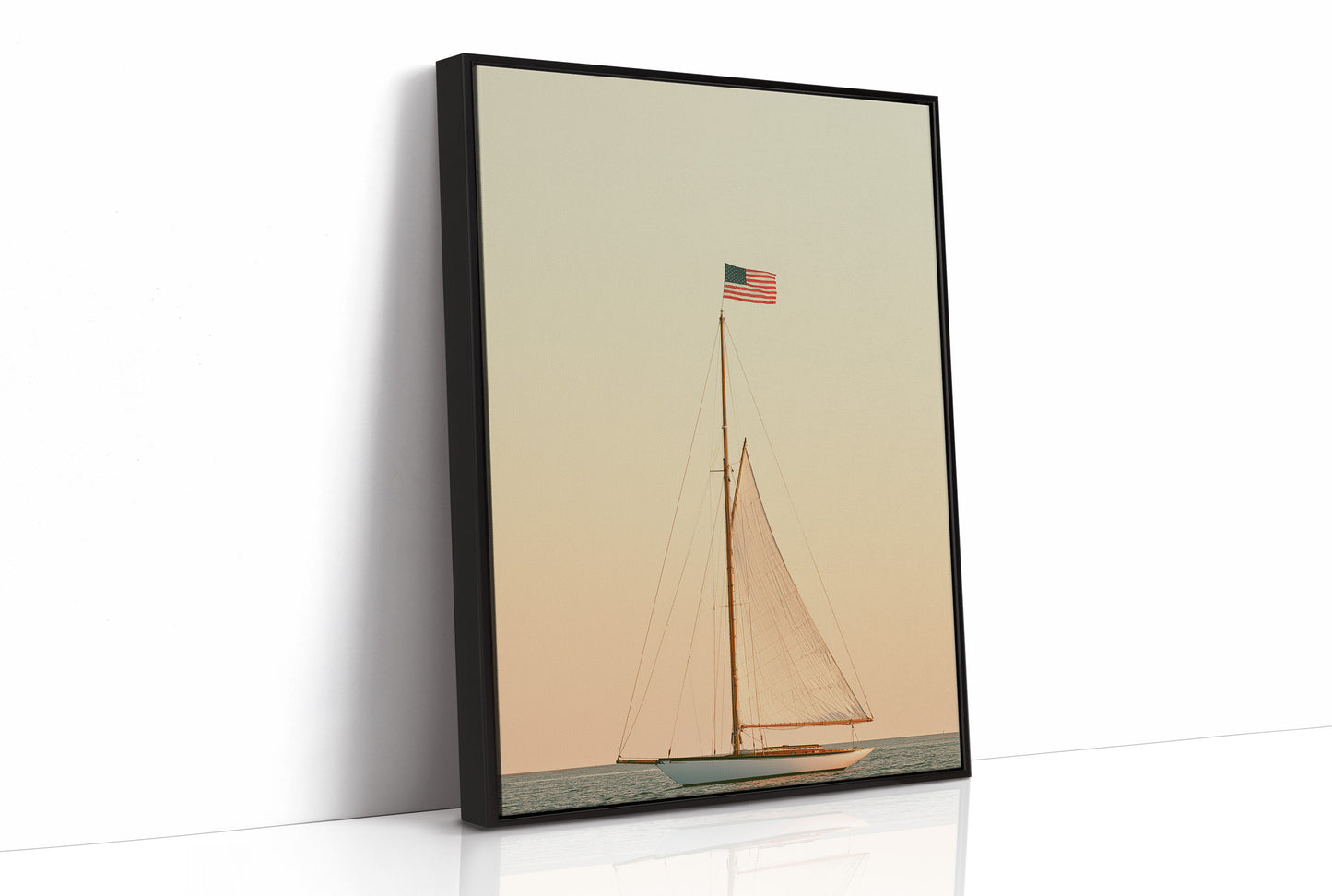 Classic Yacht at Golden Hour