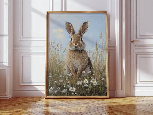 Charming Rabbit Portrait Canvas - Whimsical Animal Art - Gallery Canvas image 13