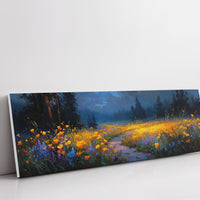 Wildflowers in the Stormlit Meadow