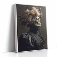 Blush Roses Crown Mortality's Frame