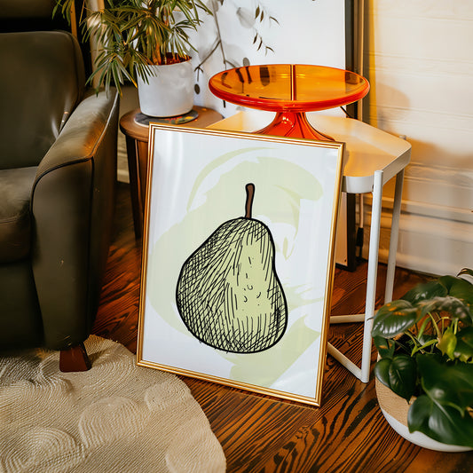 Simple Pear Sketches Autumn Memories