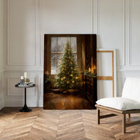 Glistening Pines and Warm Embrace