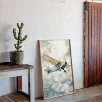 Chasing Horizons in Vintage Blue