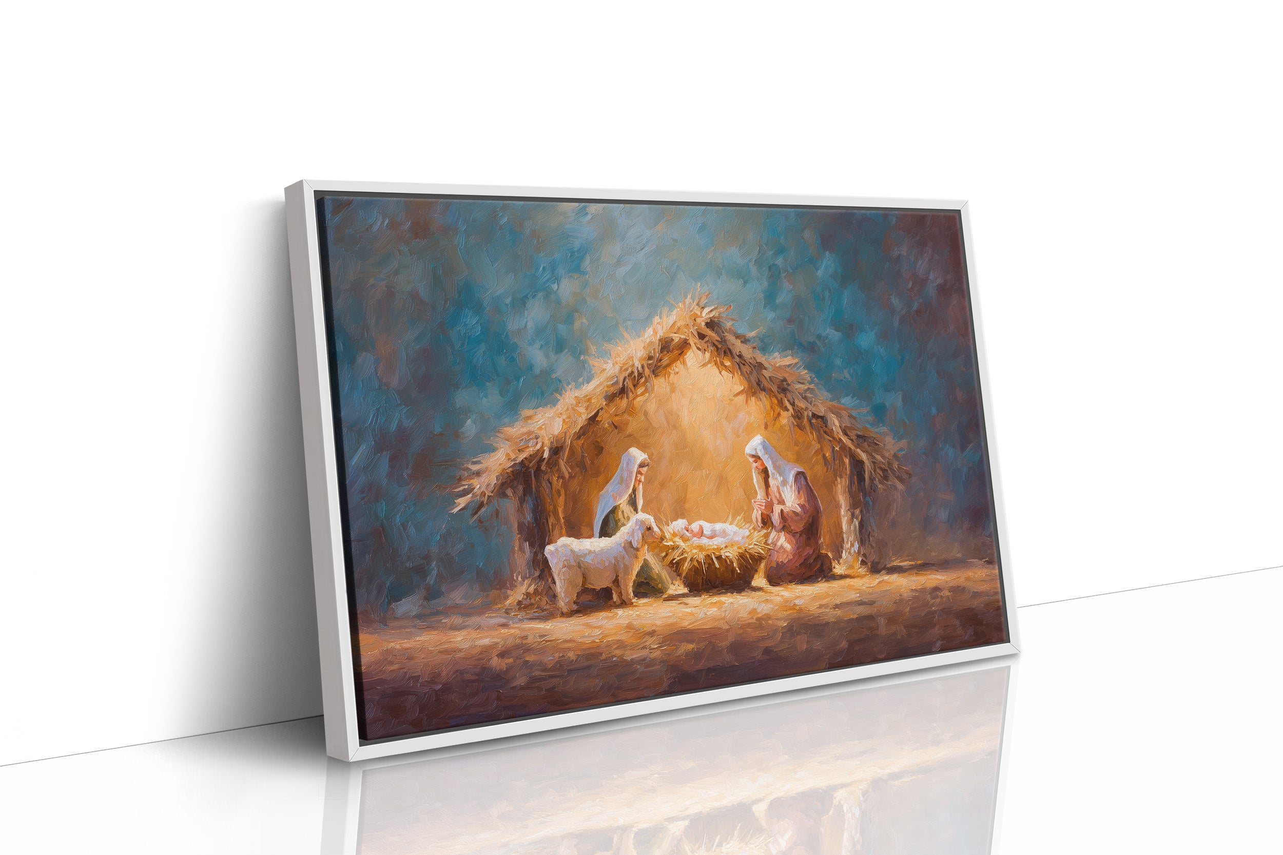 Sacred Light Among Humble Straw