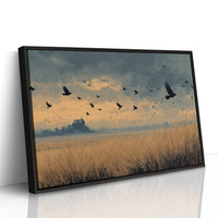 Crows Over the Reeds