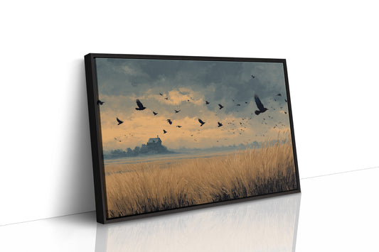 Crows Over the Reeds