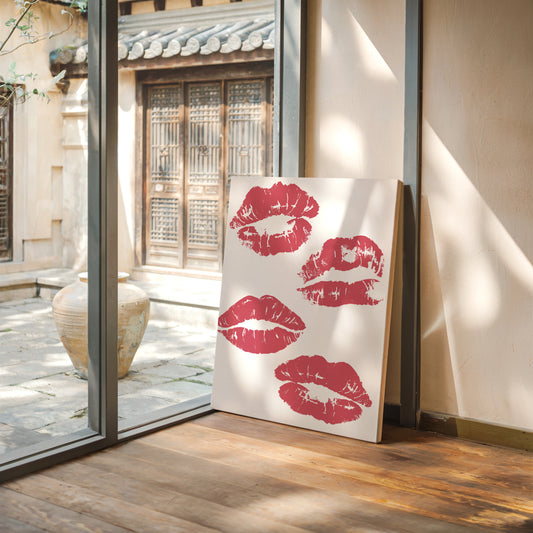 Coral Kisses Paint Modern Romance