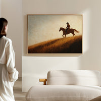 Sunset Ride on Prairie Hill