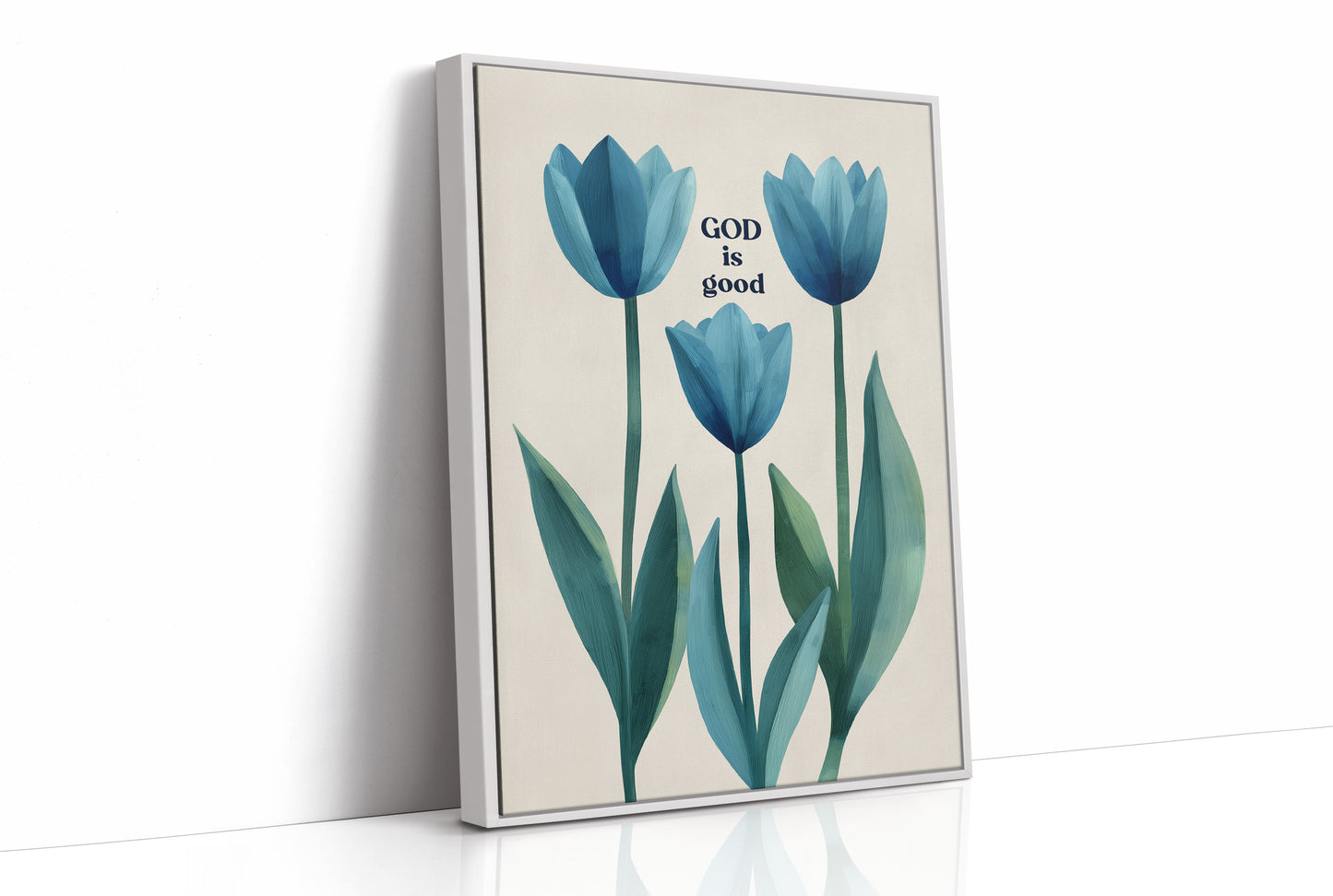 Blue Tulips Carry Simple Truth