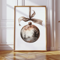 Rustic Forest Ornament Art Print - Woodland Holiday Decor - Gallery Canvas image 12