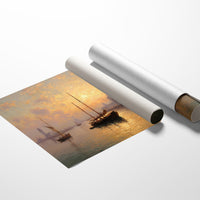 Venetian Sails Chase Golden Light