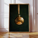 Golden Ornament Photography Print - Elegant Holiday Decor - Gallery Canvas image 1