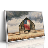 Old Glory in the Wheat Field