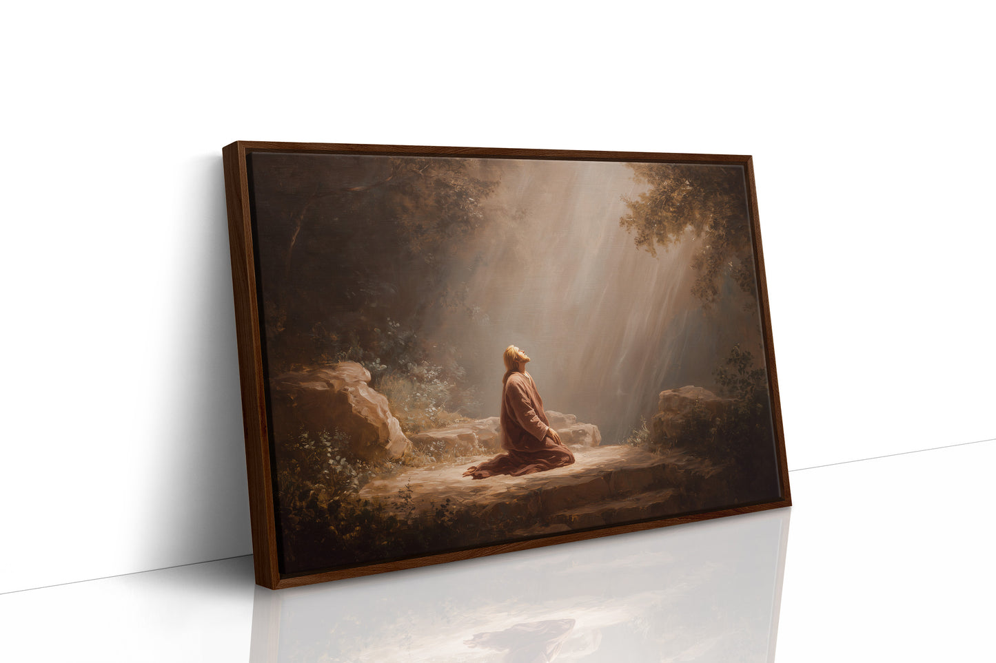 Divine Light Bathes Stone Sanctuary