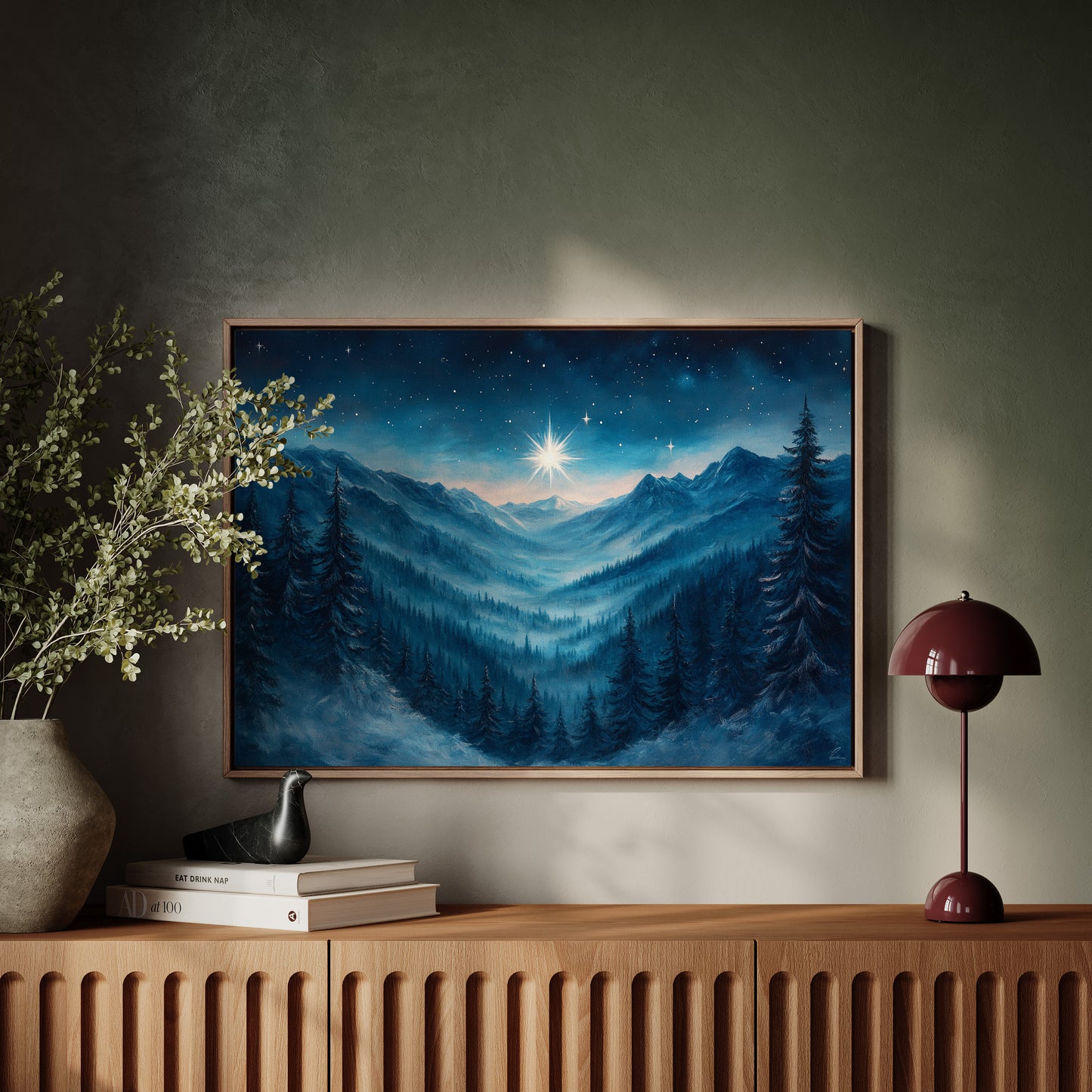 Northern Peaks Hold Winter's Light