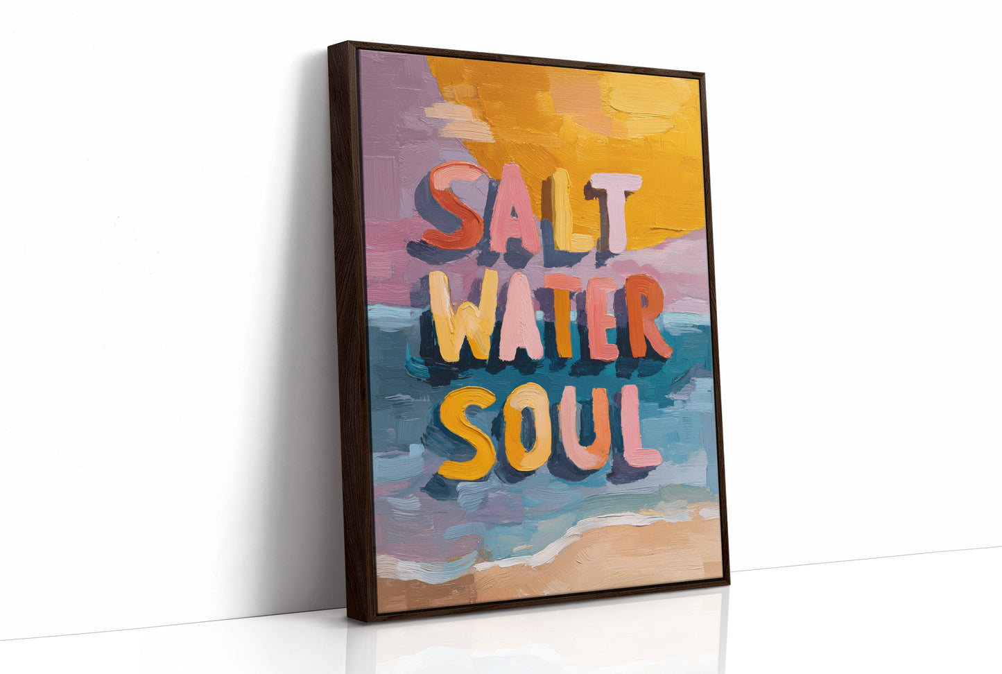 Coastal Whispers Breathe Typography