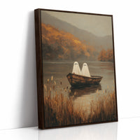 Ghostly Voyage Through Autumn Mist