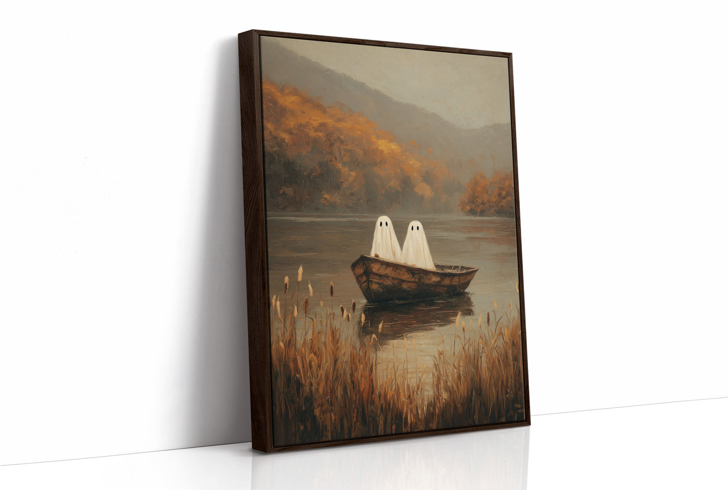 Ghostly Voyage Through Autumn Mist