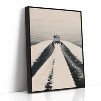 Vintage Speedboat Wake