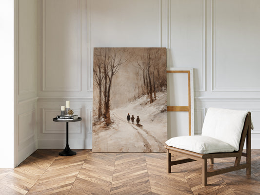 Footsteps Through Winter's Embrace
