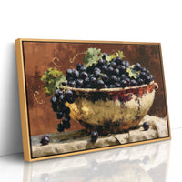Bowl of Sunlit Grapes