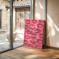 Pink Kisses Paint Sweet Messages