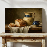 Harvest's Bounty on Rustic Table