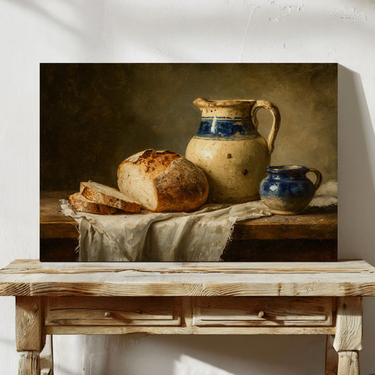 Harvest's Bounty on Rustic Table