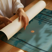 Moonlit Rivers Meet At Dusk