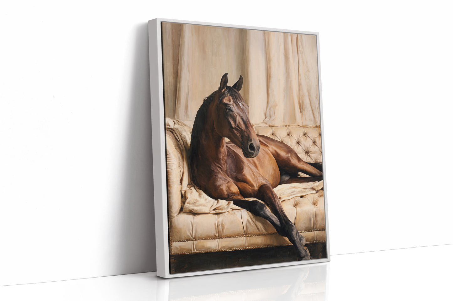 Noble Steed Reclines in Luxury