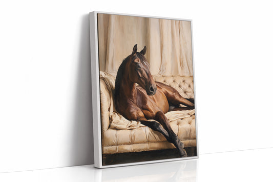Noble Steed Reclines in Luxury