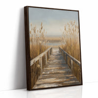 Shoreline Whispers Through Golden Reeds