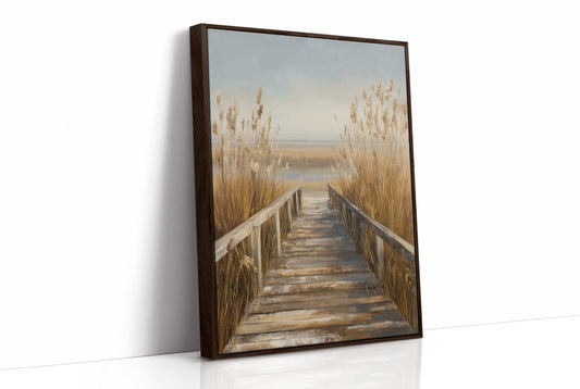 Shoreline Whispers Through Golden Reeds