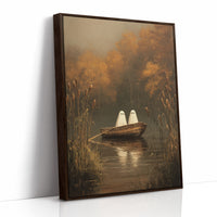 Ghostly Voyage Through Autumn Waters