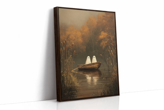 Ghostly Voyage Through Autumn Waters