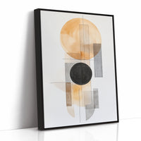 Modern Geometric Abstract Art Print – Minimalist Watercolor Design