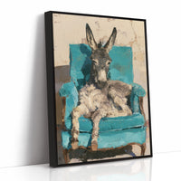 Donkey on a Turquoise Throne
