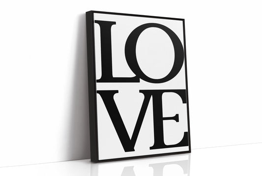 Bold Serif Love Typography Print