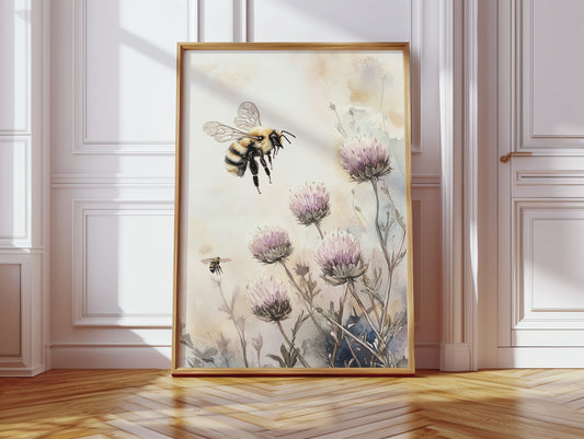 Pollinators Dance Among Petals