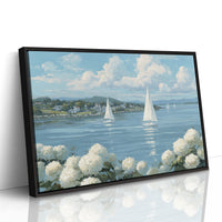 Hydrangeas Bloom By Sailing Waters