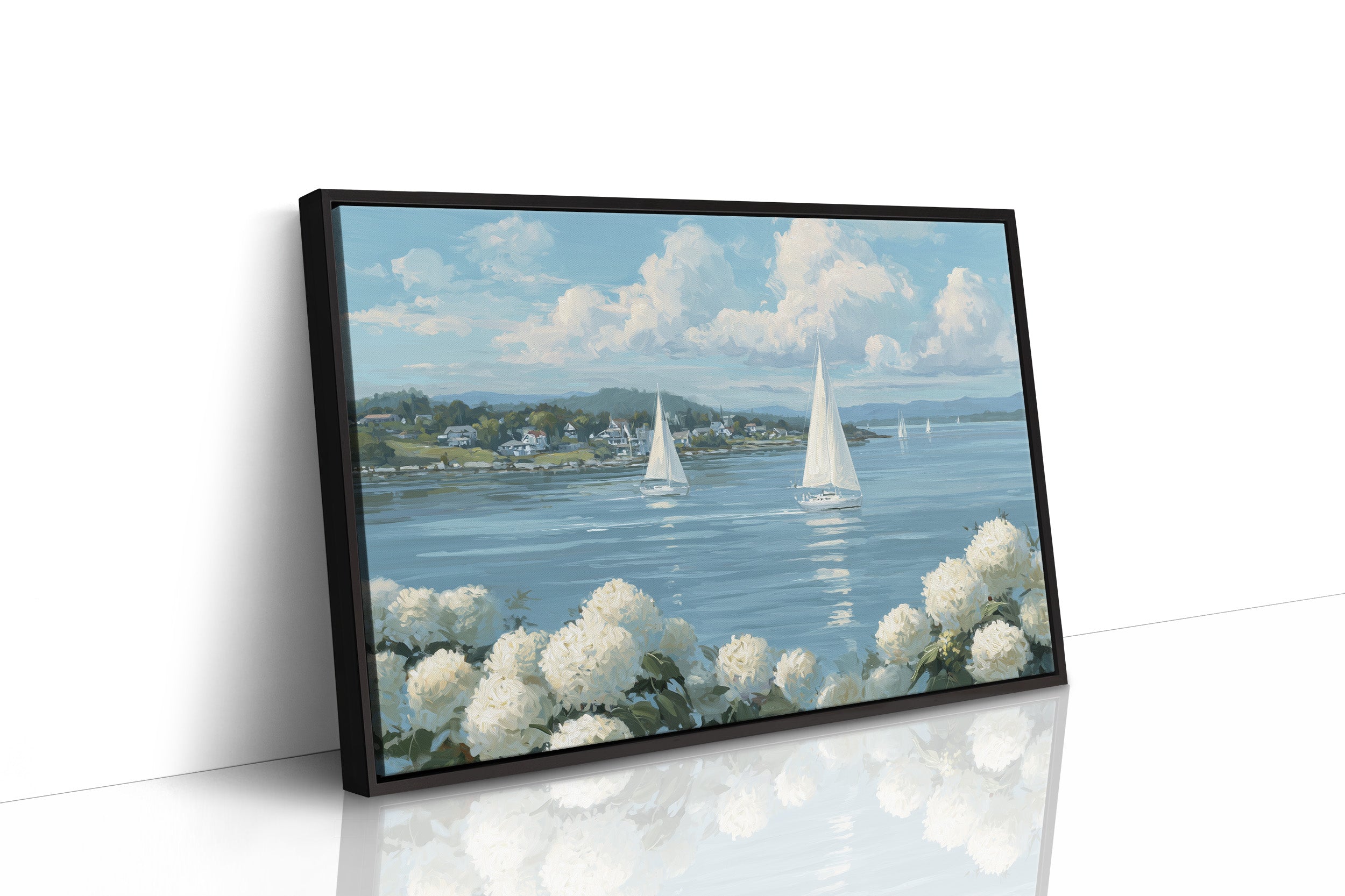 Hydrangeas Bloom By Sailing Waters