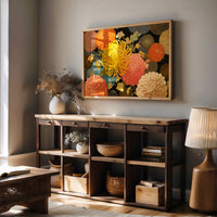 Chrysanthemums Dance In Golden Hour