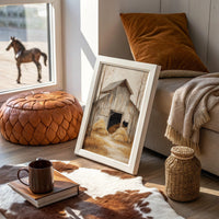 Hay Barn Stories At Sunset