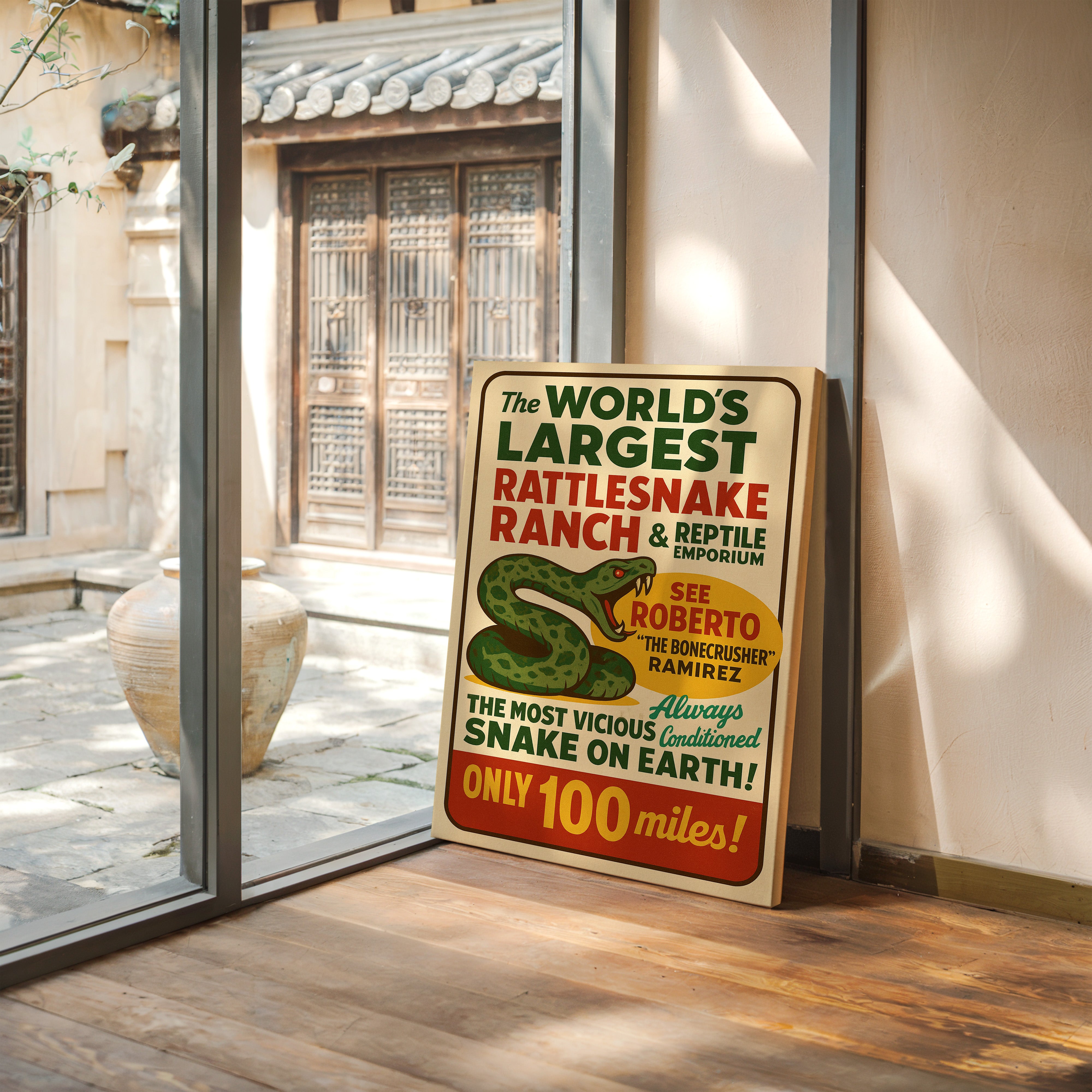 World’s Largest Rattlesnake Ranch Print