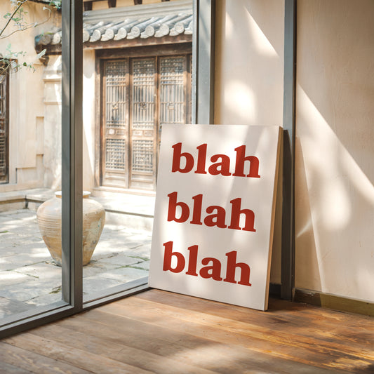 Words Painted In Terracotta Light