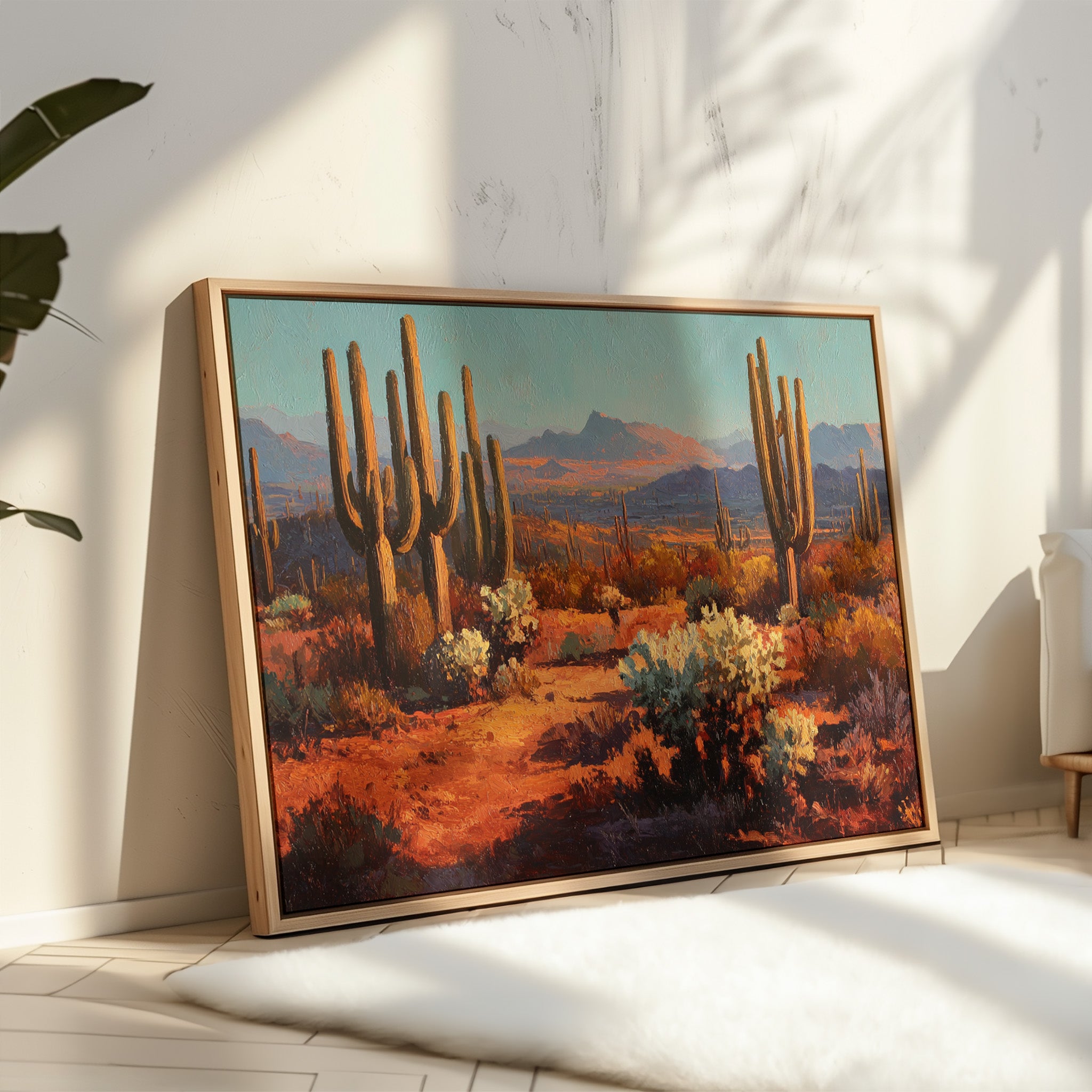 Copper Light Bathes Desert Giants