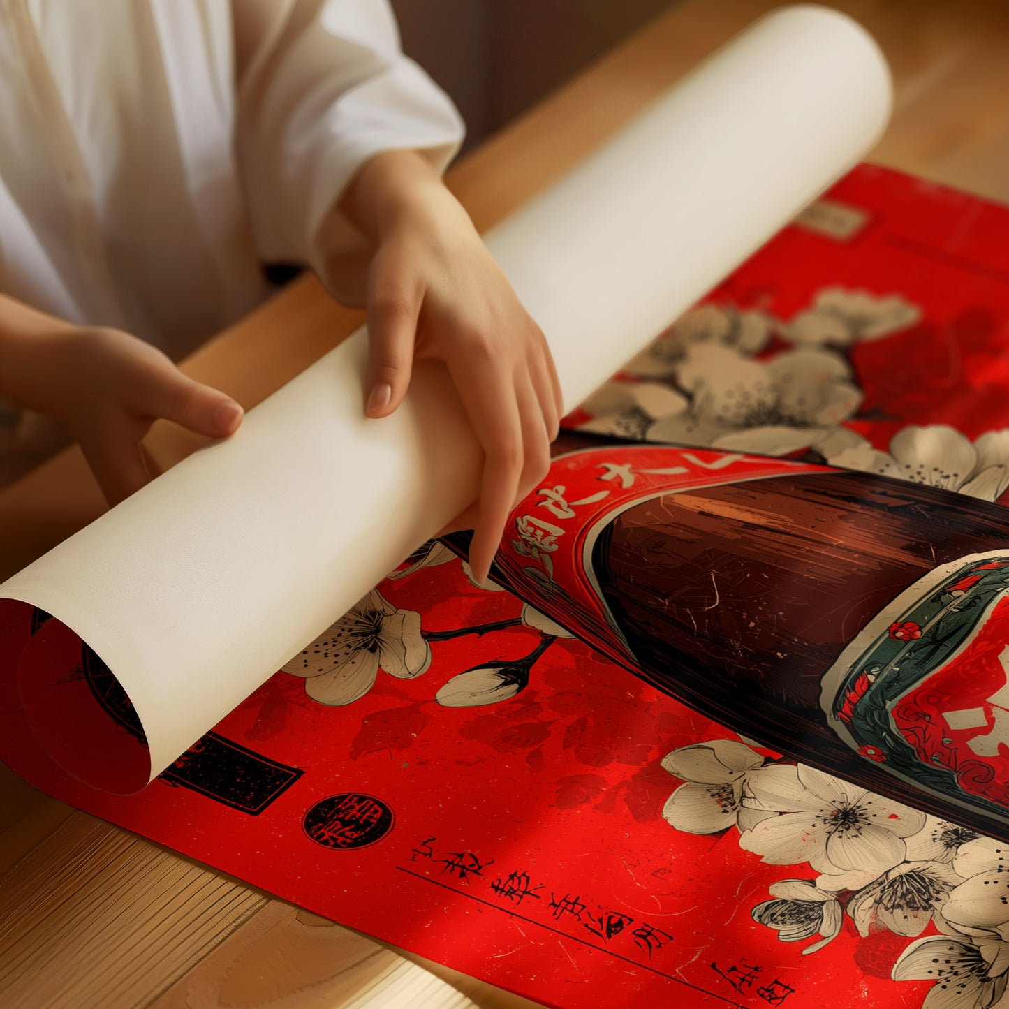 Cherry Blossoms Dance With Vintage Sake