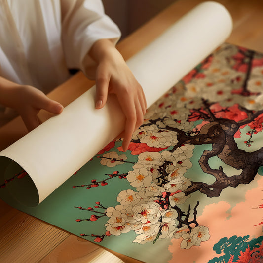 Cherry Blossoms Above Evening Spirits