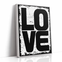 LOVE: Distressed Block Stamp