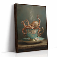 Tentacles Curl Through Teacup Surrealism